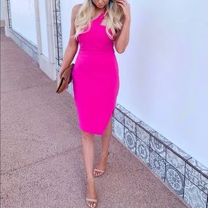 Likely Pink Midi Dress